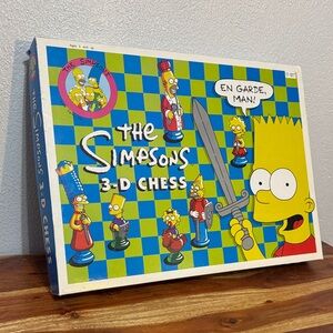 Vintage The Simpsons 3D Chess Board Game 90s 1991 for replacement pieces